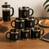Stainless Steel Double Wall Coffee Mug Set 6 Pc