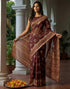 Vasthrlay Chanderi Printed Unstitched Beige Saree