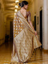 Vasthrlay Banarasi Weaving Peach Saree