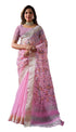 Vasthrlay Pink Embroidery Saree