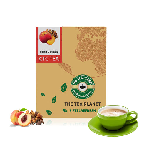 The Tea Planet Peach & Masala Flavored CTC Tea