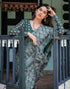 Vasthrlay Womens Printed Unstitched Light Green Saree