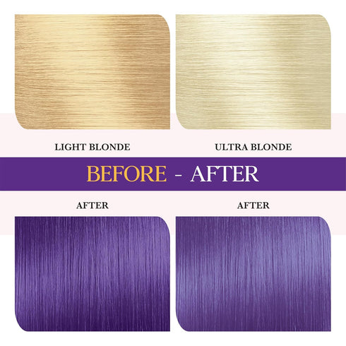 Cosglam Semi Permanent Hair Color for Women & Men – Model #61 Purple Blue