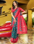 Vasthrlay Chanderi Bandhani Unstitched White Saree