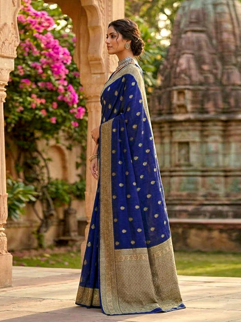 Vasthrlay Jaquard Traditional Unstitch Pink Ethnic Wear