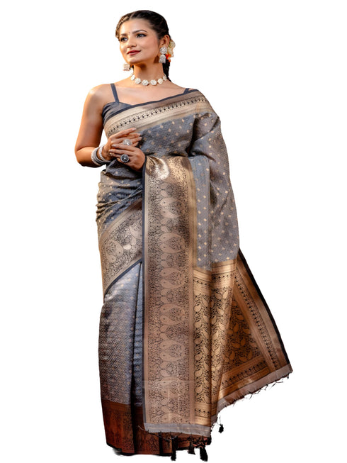 Vasthrlay Banarasi Traditional Unstitched Saree