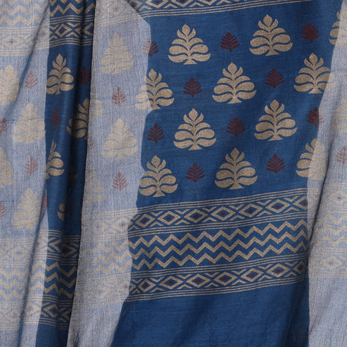 Vasthrlay Bengal Cotton `s Handloom Prussian