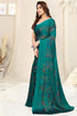Vasthrlay Fashion Chiffon Turquoise Ethnic Wear