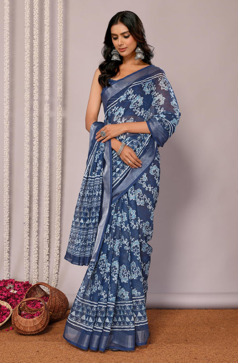 Vasthrlay Cotton Printed Saree