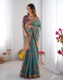 Vasthrlay Handloom Grey Beige Traditional Saree