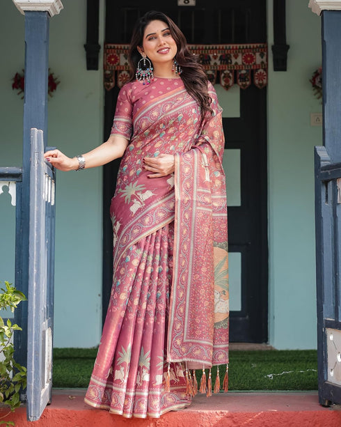 Vasthrlay Handloom Flowers Saree