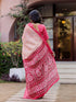 Vasthrlay Womens Printed Unstitched White Saree