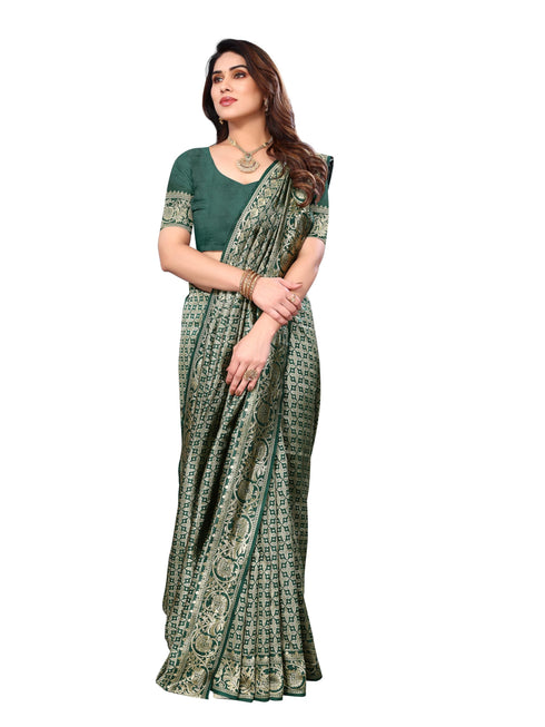 Vasthrlay Kanjivaram Unstitched Saree