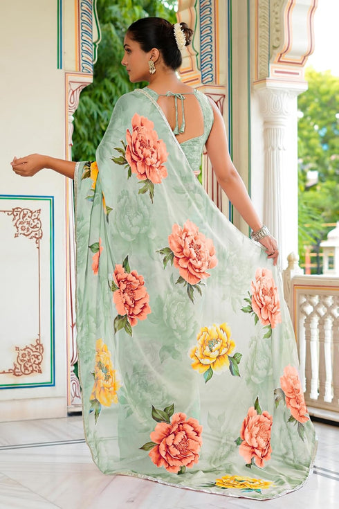 Vasthrlay Fashion Chiffon Printed Ethnic Wear