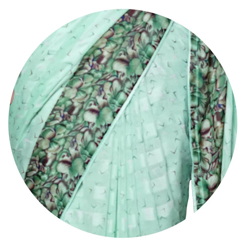 Vasthrlay Fashion Georgette Geometric Printed Ethnic Wear