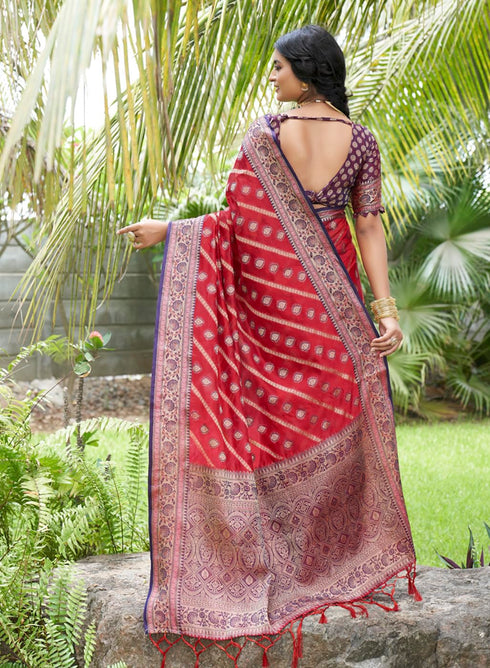 Vasthrlay Organza Kanjivaram Handloom Ethnic Wear