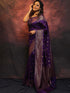 Vsathrlay Saree Kanjivaram Silk Pari Purple