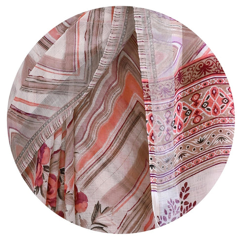 Vasthrlay Fashion Chevron Printed Ethnic Wear