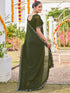 Vasthrlay Georgette Scalloped Purple Saree