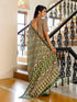 Vasthrlay Womens Printed Unstitched Red Saree