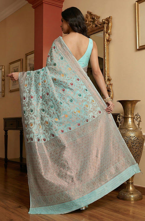 Vasthrlay Jacquard Floral Saree