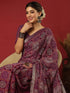 Vasthrlay Georgette Bandhani Unstitched Pink Saree