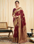 Vasthrlay Womens Banarasi Jacquard Sky Blue Saree