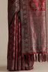 Vasthrlay Maroon Tussar Floral