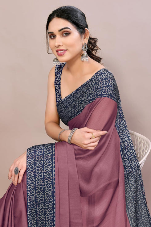 Vasthrlay Fashion Chiffon Georgette Teal Ethnic Wear
