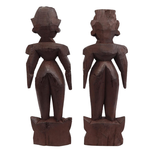 Marapachi Wooden Male and Female Pair Dolls