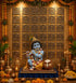 SATYAM KRAFT Ganpati Bappa Backdrop | janmashtami Decor | Wall Panels (9 pcs set)
