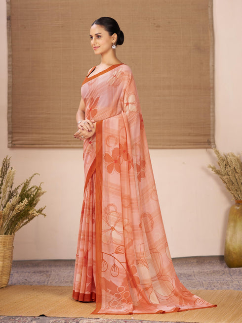 Vasthrlay Georgette Floral Saree