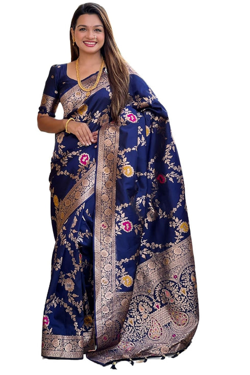 Vasthrlay Kanjivaram Blouse Purple Ethnic Wear