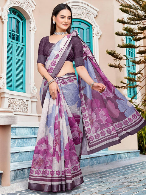 Vasthrlay Elephant Printed Unstitched Sai Ethnic Wear