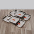 Stainless Steel Square Plate Set of 6pcs, 15cm