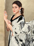 Vasthrlay Womens Printed Unstitched Mauve Saree