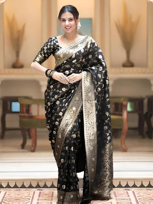 Vasthrlay Kanjivaram Banarasi Wedding Sari Az Ys Shayani Saree
