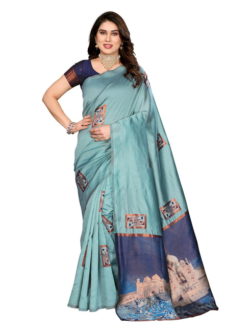 Vasthrlay Silk Unstitched Saree