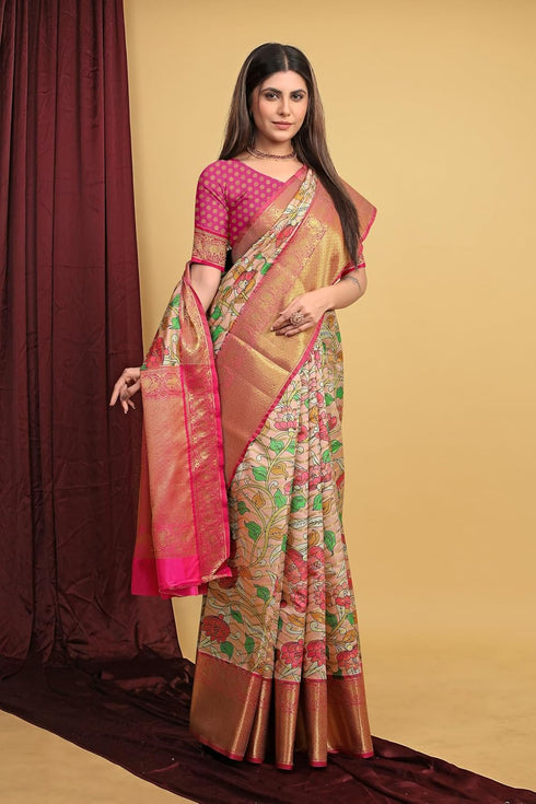 Vasthrlay Kalamkari Kanjivaram Handloom Ethnic Wear