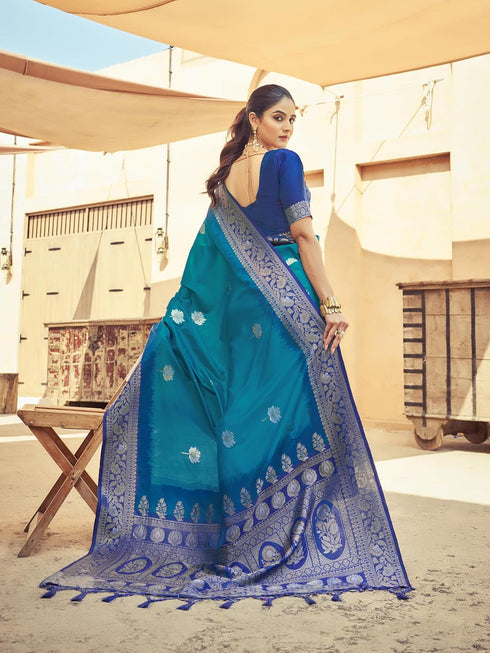 Vasthrlay Kanjivaram Unstitched Jacquard Stylish Saree