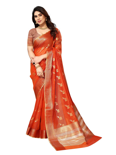 Vasthrlay Jacquard Unstitched Saree