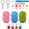 13 Pcs Complete Crochet Hobby Kits for Beginners 3 Random Yarn, 1 Crochet Hooks, 2