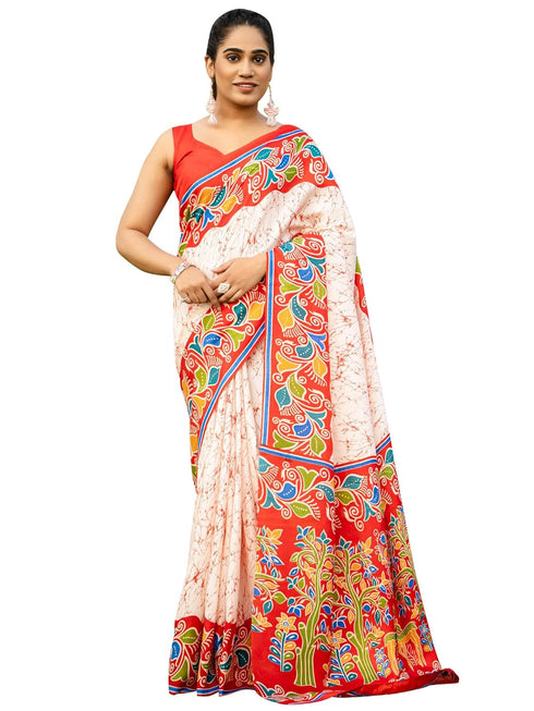 Vasthrlay Madhubani Printed Unstitched Hs Ethnic Wear