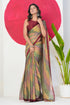 Vasthrlay Fashion Chiffon Georgette Teal Ethnic Wear