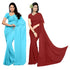 Vasthrlay Georgette Unstitched Maroon Free Ethnic Wear
