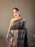 Vasthrlay Women's Kanjivaram Cotton Unstitched Saree