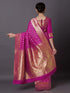 Vasthrlay Jacquard Unstitch Purple Ethnic Wear