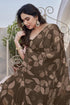Vasthrlay Fashion Chiffon Printed Red Ethnic Wear