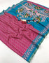 Vasthrlay Kalamkari Beautiful Navy Blue