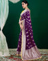 Vasthrlay Banarasi Jacquard Unstitched Pink Saree